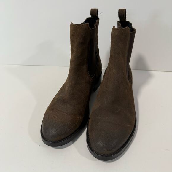 Thursday Boot Co Women's Boots Everyday Chelsea Pull On Brown Leather Suede 5.5 - Picture 7 of 7